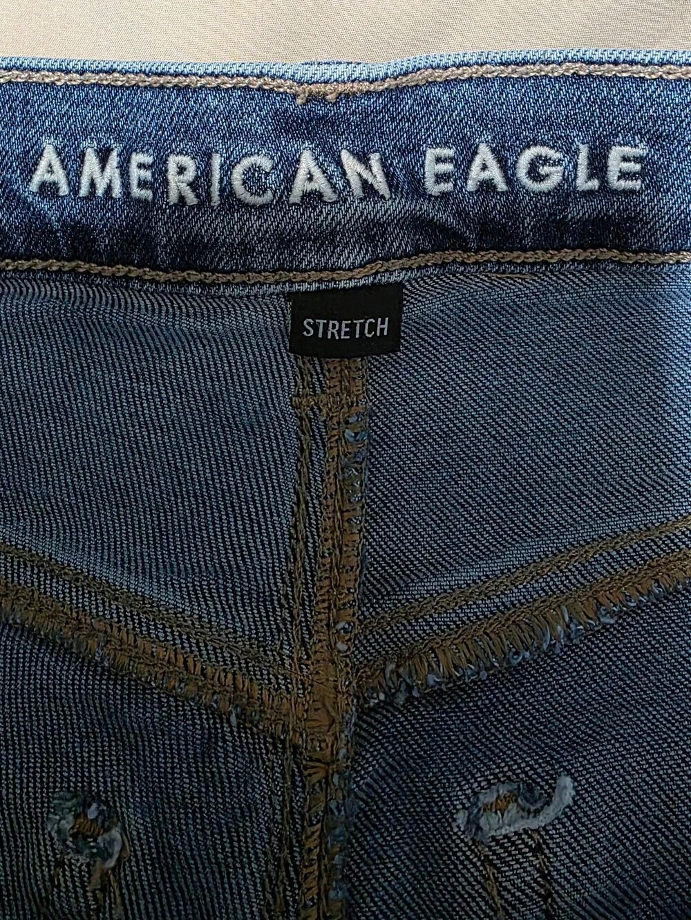 American Eagle Outfitters Women's 90s Skinny Jeans Medium Wash Stretch Size 4R